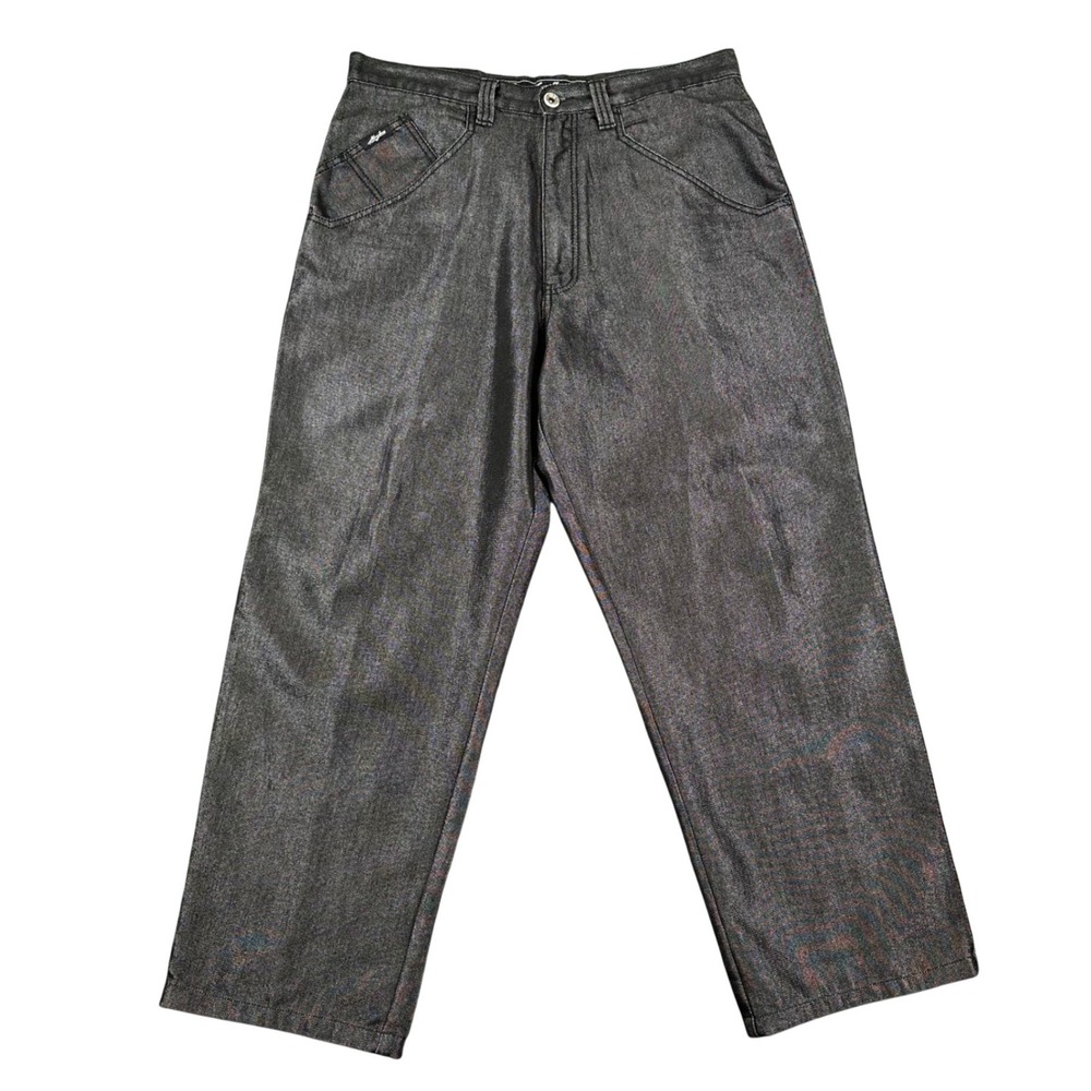 Karl Kani Jeans Mens 34x30 Black Baggy Denim Streetwear Vintage Y2K Pants